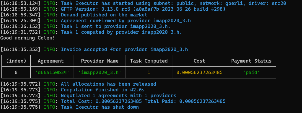 Commands batch endstream output logs